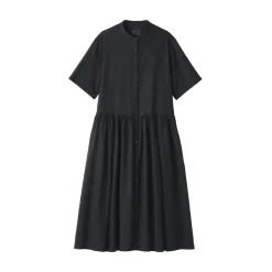 Clearance Women's Hemp Cotton Short Sleeve Dress Women Dresses