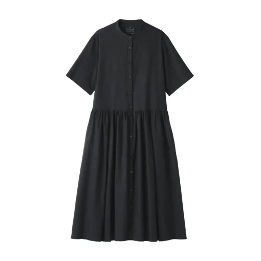 Clearance Women's Hemp Cotton Short Sleeve Dress Women Dresses