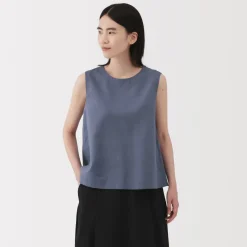 Sale Women's Hemp Cotton Sleeveless Blouse Women Tops & Shirts