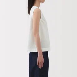 Sale Women's Hemp Cotton Sleeveless Blouse Women Tops & Shirts