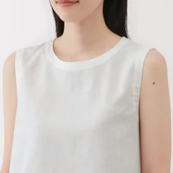 Sale Women's Hemp Cotton Sleeveless Blouse Women Tops & Shirts