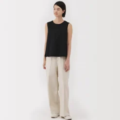 Sale Women's Hemp Cotton Sleeveless Blouse Women Tops & Shirts