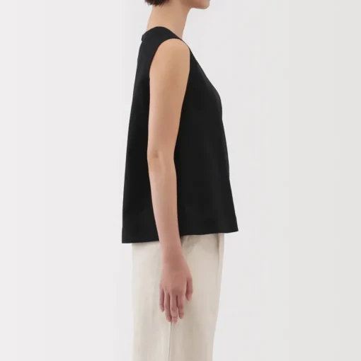 Sale Women's Hemp Cotton Sleeveless Blouse Women Tops & Shirts