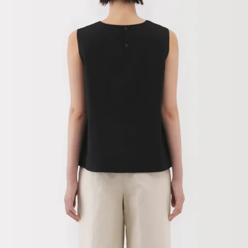 Sale Women's Hemp Cotton Sleeveless Blouse Women Tops & Shirts