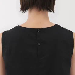 Sale Women's Hemp Cotton Sleeveless Blouse Women Tops & Shirts