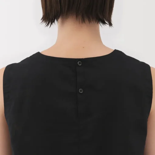 Sale Women's Hemp Cotton Sleeveless Blouse Women Tops & Shirts