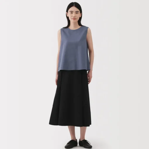 Sale Women's Hemp Cotton Sleeveless Blouse Women Tops & Shirts