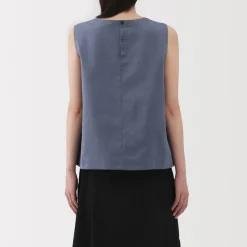 Sale Women's Hemp Cotton Sleeveless Blouse Women Tops & Shirts