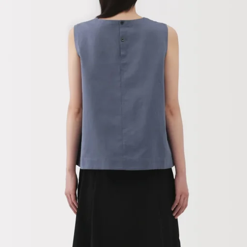 Sale Women's Hemp Cotton Sleeveless Blouse Women Tops & Shirts