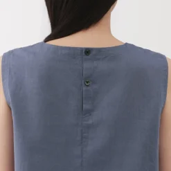 Sale Women's Hemp Cotton Sleeveless Blouse Women Tops & Shirts