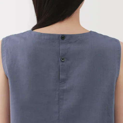 Sale Women's Hemp Cotton Sleeveless Blouse Women Tops & Shirts