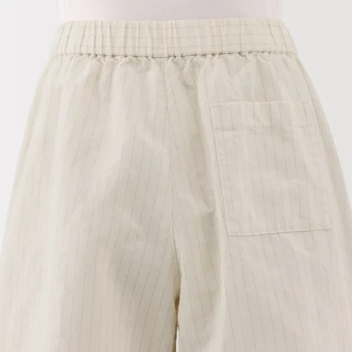 Best Women's Hemp Cotton Striped Easy Shorts Women Shorts & Skirts