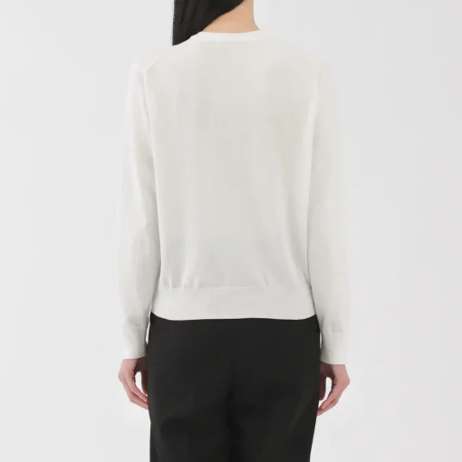 Clearance Women's High Twisted Crew Neck Cardigan Women Sweaters & Cardigans