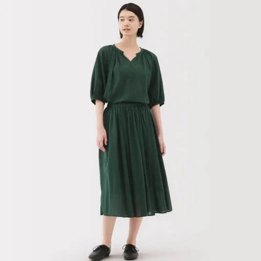 Discount Women's High Twisted Veil Gathered Skirt Women Shorts & Skirts