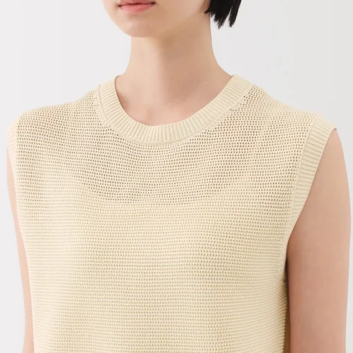 Discount Women's High Twisted Yarn Mesh French Sleeve Sweater Women Sweaters & Cardigans