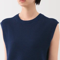 Discount Women's High Twisted Yarn Mesh French Sleeve Sweater Women Sweaters & Cardigans