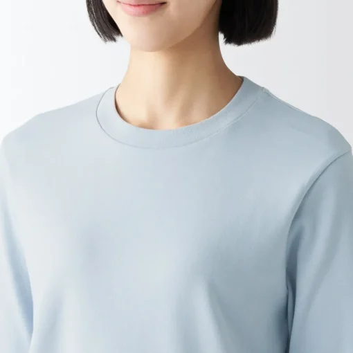 New Women's Interlock Crew Neck Long Sleeve T-Shirt Women T-Shirts
