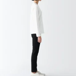New Women's Interlock Crew Neck Long Sleeve T-Shirt Women T-Shirts