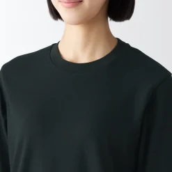 New Women's Interlock Crew Neck Long Sleeve T-Shirt Women T-Shirts