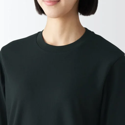 New Women's Interlock Crew Neck Long Sleeve T-Shirt Women T-Shirts