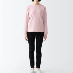 New Women's Interlock Crew Neck Long Sleeve T-Shirt Women T-Shirts