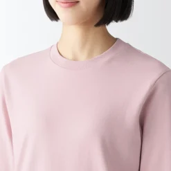 New Women's Interlock Crew Neck Long Sleeve T-Shirt Women T-Shirts