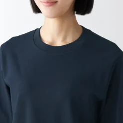 New Women's Interlock Crew Neck Long Sleeve T-Shirt Women T-Shirts