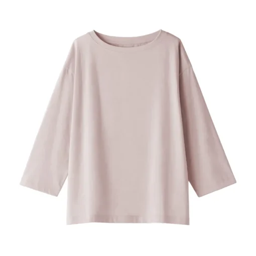 New Women's Jersey Boat Neck 3/4 Sleeve T-Shirt Women T-Shirts
