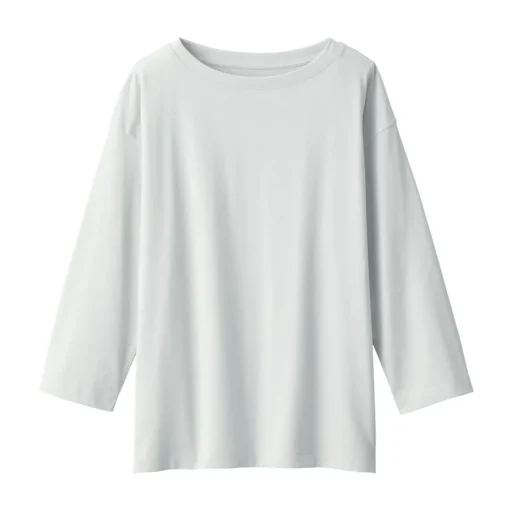 New Women's Jersey Boat Neck 3/4 Sleeve T-Shirt Women T-Shirts