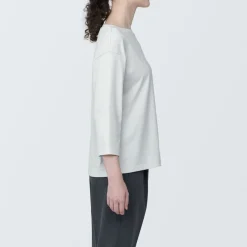 New Women's Jersey Boat Neck 3/4 Sleeve T-Shirt Women T-Shirts