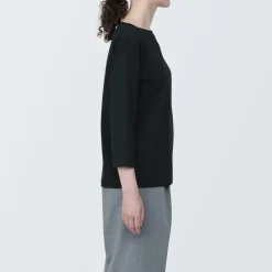 New Women's Jersey Boat Neck 3/4 Sleeve T-Shirt Women T-Shirts