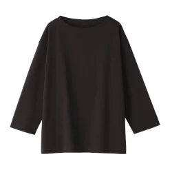 New Women's Jersey Boat Neck 3/4 Sleeve T-Shirt Women T-Shirts