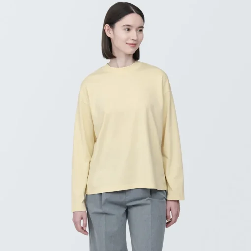 Online Women's Jersey Crew Neck Long Sleeve T-Shirt Women T-Shirts