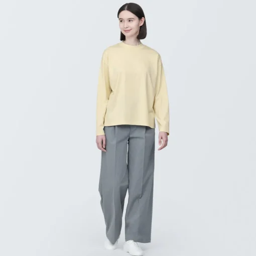 Online Women's Jersey Crew Neck Long Sleeve T-Shirt Women T-Shirts