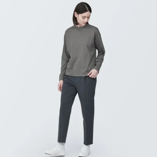 Online Women's Jersey Crew Neck Long Sleeve T-Shirt Women T-Shirts