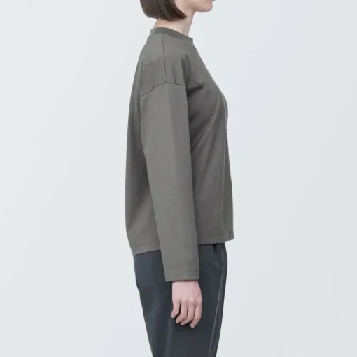 Online Women's Jersey Crew Neck Long Sleeve T-Shirt Women T-Shirts