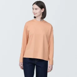 Online Women's Jersey Crew Neck Long Sleeve T-Shirt Women T-Shirts