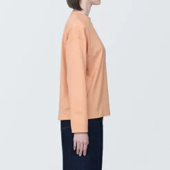 Online Women's Jersey Crew Neck Long Sleeve T-Shirt Women T-Shirts