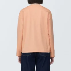Online Women's Jersey Crew Neck Long Sleeve T-Shirt Women T-Shirts