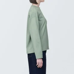 Online Women's Jersey Crew Neck Long Sleeve T-Shirt Women T-Shirts