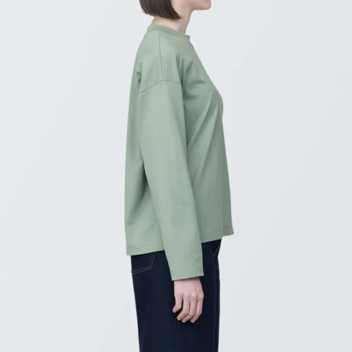 Online Women's Jersey Crew Neck Long Sleeve T-Shirt Women T-Shirts