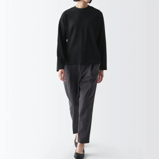 Online Women's Jersey Crew Neck Long Sleeve T-Shirt Women T-Shirts