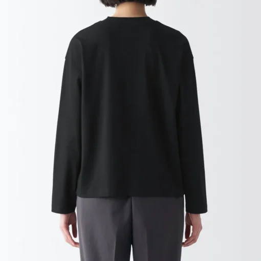 Online Women's Jersey Crew Neck Long Sleeve T-Shirt Women T-Shirts