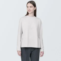 Online Women's Jersey Crew Neck Long Sleeve T-Shirt Women T-Shirts