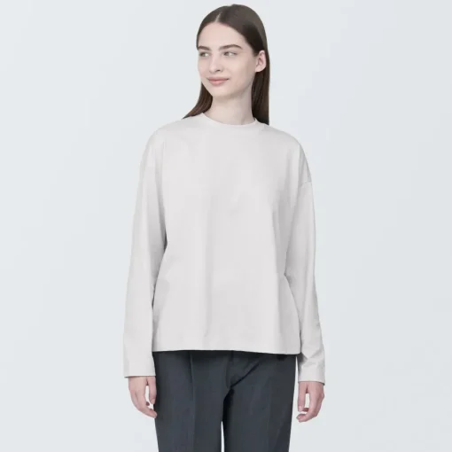 Online Women's Jersey Crew Neck Long Sleeve T-Shirt Women T-Shirts