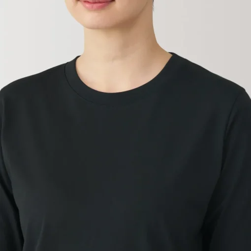 Best Women's Jersey Crew Neck Long Sleeve T-Shirt Women T-Shirts