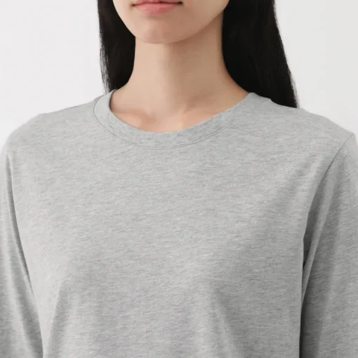 New Women's Jersey Crew Neck Long Sleeve T-Shirt Women T-Shirts