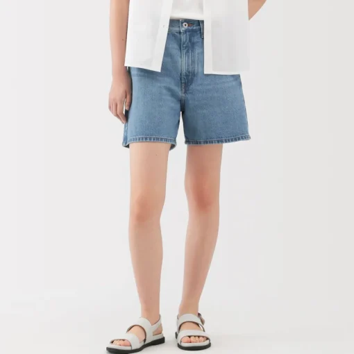 Outlet Women's Kapok Blend Denim Shorts Women Shorts & Skirts