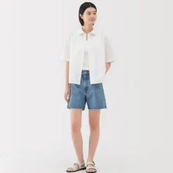 Outlet Women's Kapok Blend Denim Shorts Women Shorts & Skirts