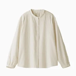 Fashion Women's Kapok Blend Double Gauze Long Sleeve Blouse Women Tops & Shirts